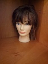 Testa Manichino Parrucchiere Capelli Scuri con Frangia – Allenamento Taglio e