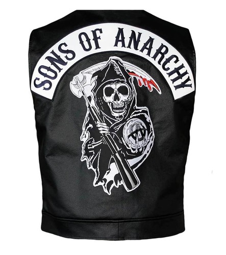 Gilet samcro skeleton sons - gilet,