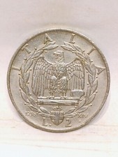 ITALY ~ 1936 R ~ 2 LIRE ~ CH