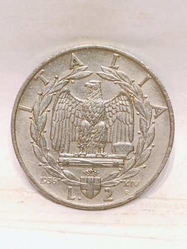 Italy 1936 2 lire - italy, ~