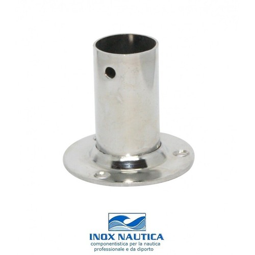 Base tonda dritta acciaio - base,