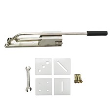 Estrusore argilla morbida in acciaio inox pressa per strisce fango per ceramica 4 matrici fai da te