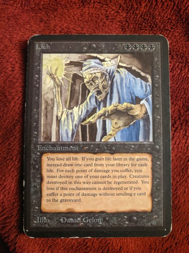 Alpha lich mtg magic - lich,