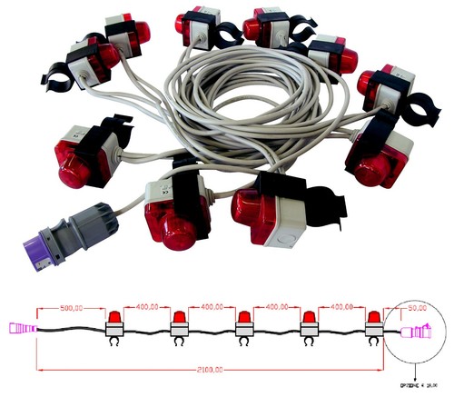 Kit per segnalazione ponteggio - per,