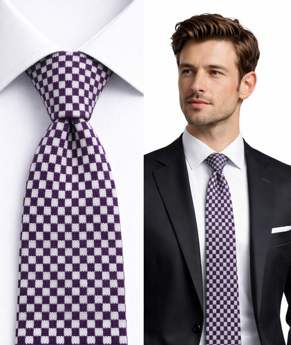 Scacchi uomo cravatta viola - scacchi,