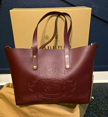 Borsa burberry bordeaux fodera - borsa,