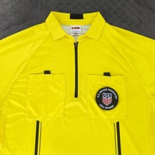Uniforme Arbitro US Soccer Federation Giallo 2022 Patch Manica Corta Uomo Medium