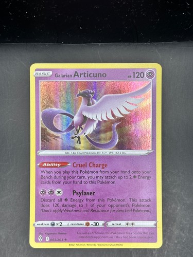 Galarian articuno 063 - galarian, 063/203