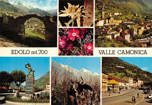 Cartolina edolo valle - edolo, camonica