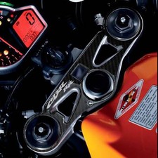 Adesivo Honda protezione piastra sterzo forcella moto Cbr1000rr 2008-16 bianco