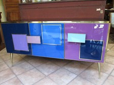 credenza vintage sideboard mobile ad ante in vetro dispensa