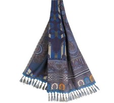 Sciarpa lunga Etro uomo blu