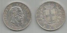 VITTORIO EMANUELE II - 5 Lire