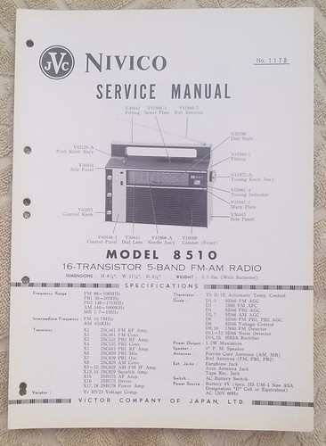 Jvc nivico modello - modello, 8510