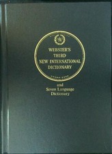 WEBSTER'S THIRD NEW INTERNATIONAL DICTIONARY 3 VV AA.VV. MERRIAM-WEBSTER 1986 