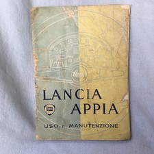 Lancia Appia libretto uso e