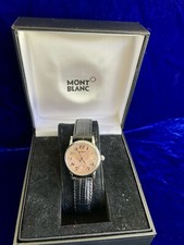 Orologio Montblanc Meisterstuck Vintage Quadrante Rosa 32mm Come Nuovo Scatola Garanzia 4 Anni