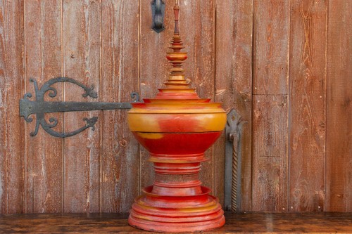 Vaso birmano laccato merigold - birmano,