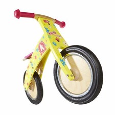 Kiddimoto Curve - Bilanciere in legno con fiori gialli età 3+