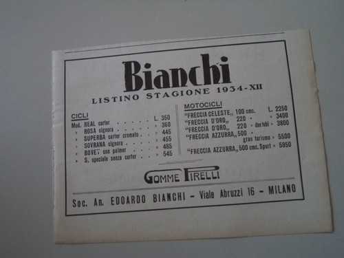 Advertising pubblicità 1934 - pubblicità,