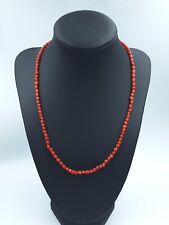 collana donna vero corallo rosso di Sardegna naturale e argento 925 Dorato 