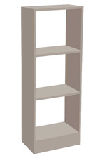 SCAFFALE LIBRERIA 3 RIPIANI MENSOLE SALOTTO UFFICIO BAGNO TORTORA 105*40*24 cm