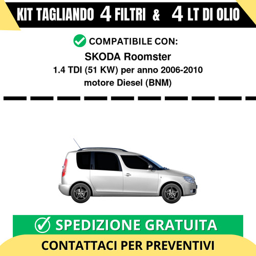 Tagliando per skoda roomster - per,