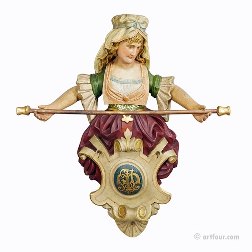 Portasciugamani donna legno - portasciugamani,