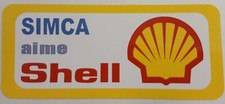 Autocollant SIMCA aime Shell