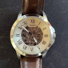 Orologio Uomo Automatico Fossil Grant ME3099 Sub 50mt in Acciaio e Pelle - Raro