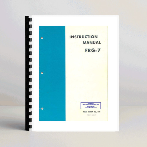 Yaesu frg manuale istruzioni - frg-7,