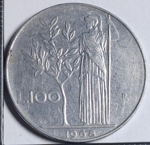 100 lire 1968 italie - italie, italy