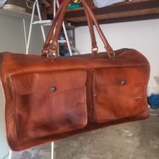 Borsone cuoio pelle vintage