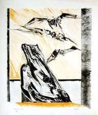 ROSSELLO Mario (Savona 1927 - 2000), Figura e uccelli