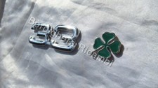 SCRITTA SIGLA TARGHETTA FREGIO STEMMA BADGE ALFA ROMEO 33 QUADRIFOGLIO VERDE