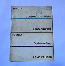 Manuali Uso e Manutenzione Toyota Land Cruiser Vintage Car Stock Fr/De