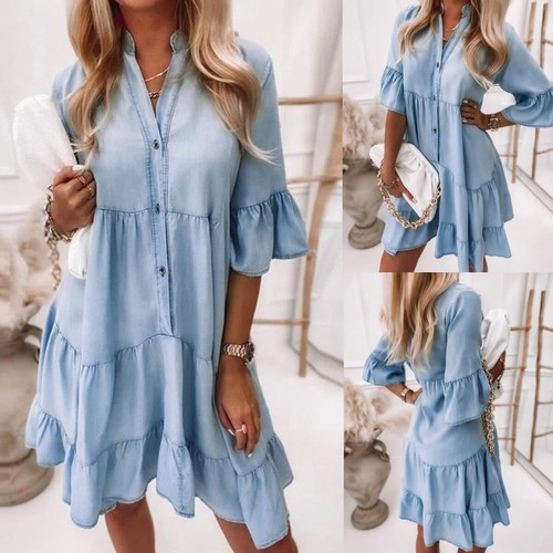 Abito midi donna boho floreale