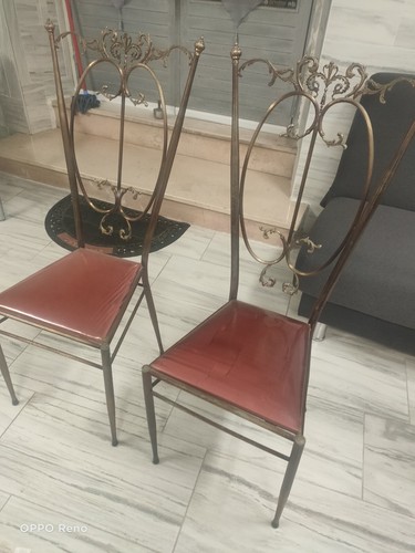 Set sedie ottone per sala - set, 2