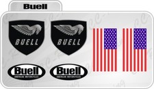 Kit 6 Adesivi BUELL vari formati + bandiera USA 