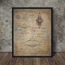 Poster Vintage LOCKHEED UFO