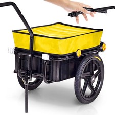 Rimorchio Bicicletta Bici Carrello Trasporto Carico Carello Carretto 60 Kg 70L