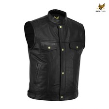 Gilet uomo pelle grana top
