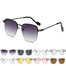 Semi Rimless Square Sunglasses