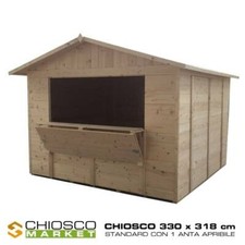 Chiosco Market 330 x 318 cm in legno 1 anta