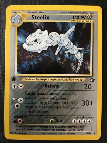 Pokemon steelix 111 - steelix, neo