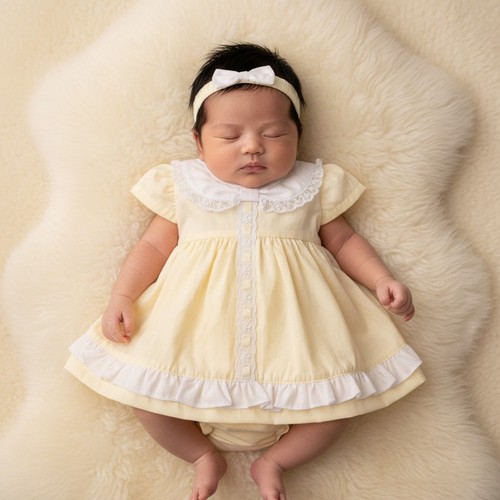 Vestito estivo bambina giallo