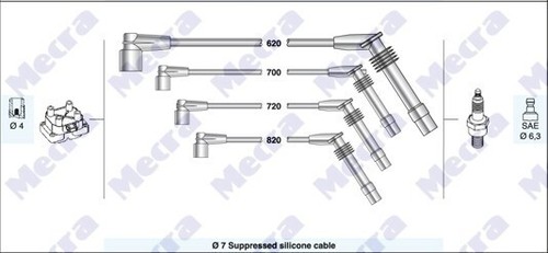 Kit cavi candele opel frontera - kit,