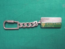 *L68*PORTACHIAVI argento 925 -CLUB  BARCLAYS LEASING SMALTO KEYCHAIN PUBBLICITA'