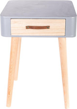 Comodino scandinavo grigio - comodino,