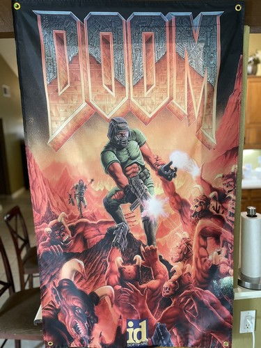 Doom 5ft flag - flag, 1993